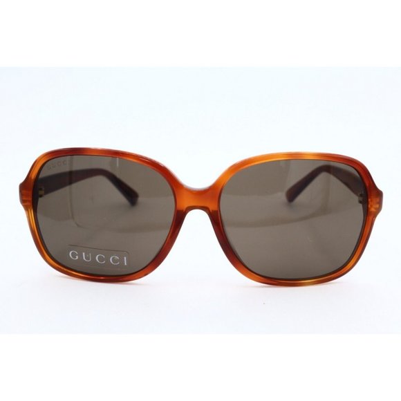 Authentic Gucci GG 3834/F/S 056EJ Havana Butterfly Sunglasses Gray Lens 58mm (A) main image 4
